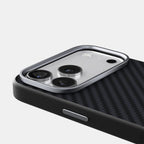 For iPhone 18 Pro / 17 Pro ABEEL C Carbon Fiber Series 6D Micro Relief MagSafe Phone Case(Black)