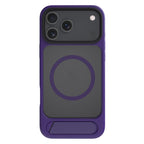 For iPhone 18 Pro / 17 Pro Kalebol MagSafe Invisible Tilt Holder PC Hybrid TPU Case(Purple)