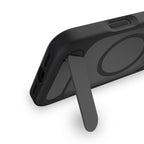 For iPhone 18 Pro / 17 Pro Kalebol MagSafe Invisible Tilt Holder PC Hybrid TPU Case(Navy Blue)