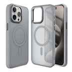 For iPhone 18 Pro / 17 Pro Kalebol Metal Lens Frame MagSafe Frosted PC Phone Case(Dark Purple)
