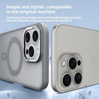 For iPhone 18 Pro / 17 Pro Kalebol Metal Lens Frame MagSafe Frosted PC Phone Case(Dark Purple)