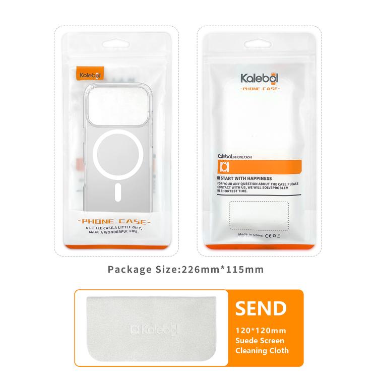For iPhone 18 Pro / 17 Pro Kalebol Metal Lens Frame MagSafe Frosted PC Phone Case(Dark Purple)