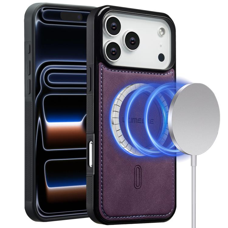 For iPhone 18 Pro / 17 Pro LC.IMEEKE L6 Series MagSafe Magnetic Phone Case(Purple)