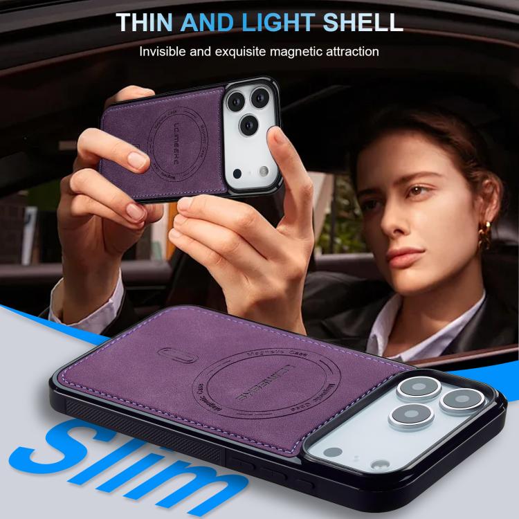 For iPhone 18 Pro / 17 Pro LC.IMEEKE L6 Series MagSafe Magnetic Phone Case(Purple)