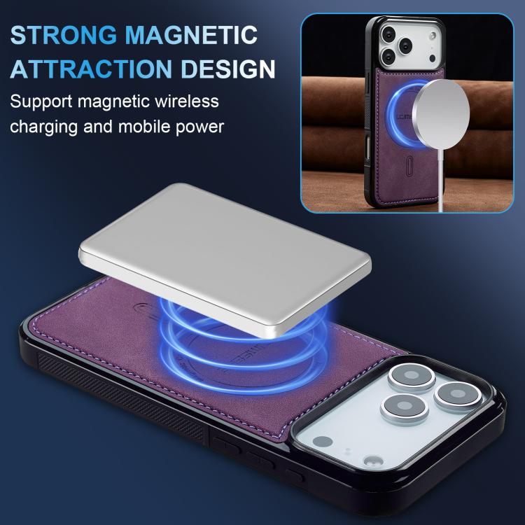 For iPhone 18 Pro / 17 Pro LC.IMEEKE L6 Series MagSafe Magnetic Phone Case(Purple)