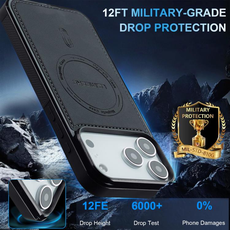 For iPhone 18 Pro / 17 Pro LC.IMEEKE L6 Series MagSafe Magnetic Phone Case(Black)