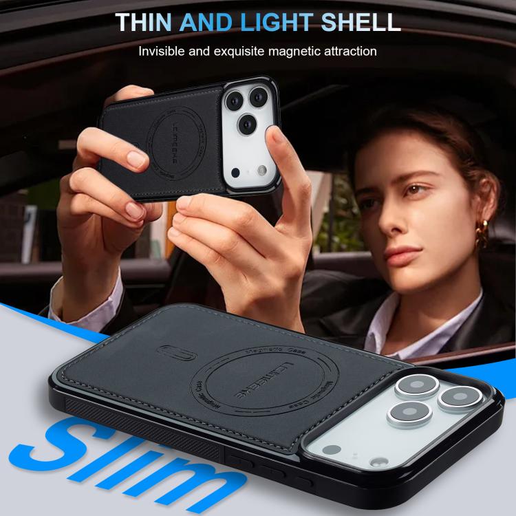 For iPhone 18 Pro / 17 Pro LC.IMEEKE L6 Series MagSafe Magnetic Phone Case(Black)