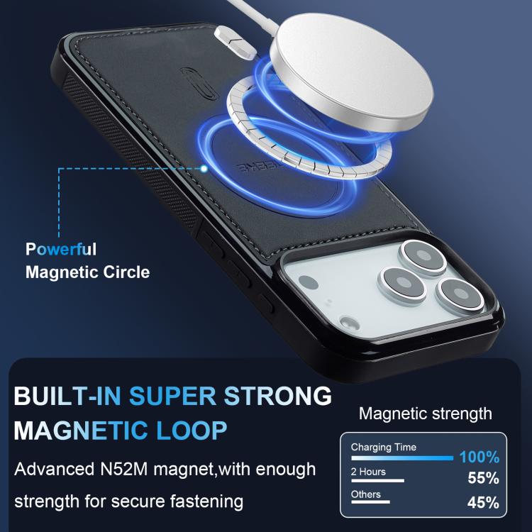 For iPhone 18 Pro / 17 Pro LC.IMEEKE L6 Series MagSafe Magnetic Phone Case(Black)