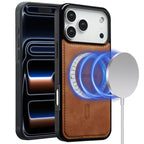 For iPhone 18 Pro / 17 Pro LC.IMEEKE L6 Series MagSafe Magnetic Phone Case(Brown)