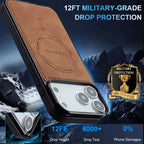 For iPhone 18 Pro / 17 Pro LC.IMEEKE L6 Series MagSafe Magnetic Phone Case(Brown)