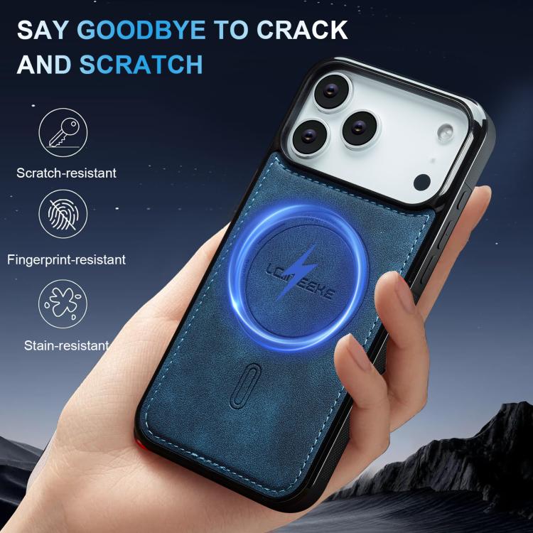 For iPhone 18 Pro / 17 Pro LC.IMEEKE L6 Series MagSafe Magnetic Phone Case(Blue)