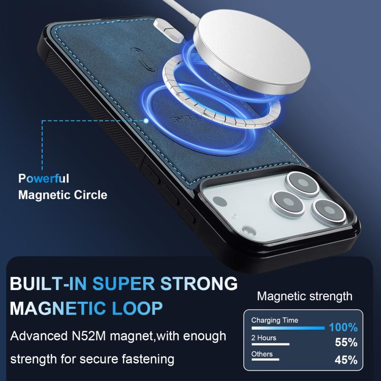 For iPhone 18 Pro / 17 Pro LC.IMEEKE L6 Series MagSafe Magnetic Phone Case(Blue)