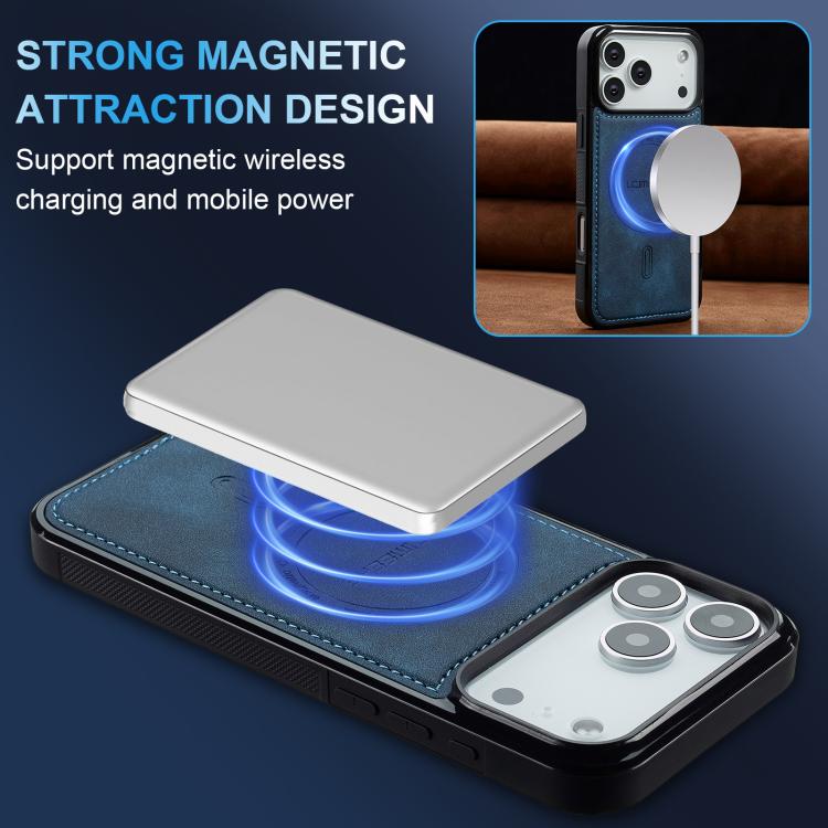 For iPhone 18 Pro / 17 Pro LC.IMEEKE L6 Series MagSafe Magnetic Phone Case(Blue)