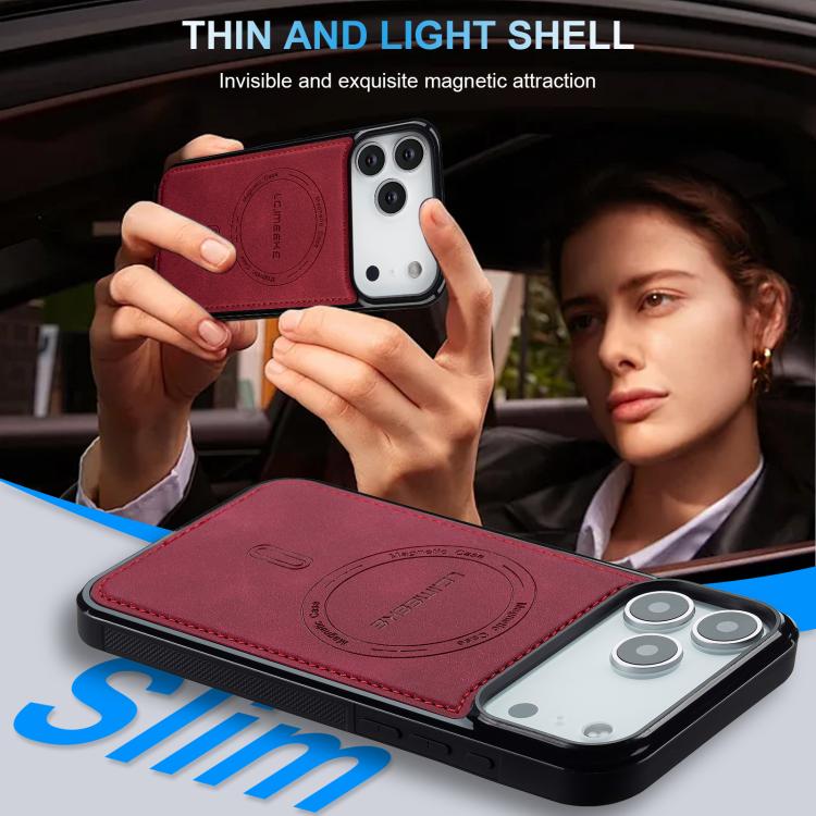For iPhone 18 Pro / 17 Pro LC.IMEEKE L6 Series MagSafe Magnetic Phone Case(Red)