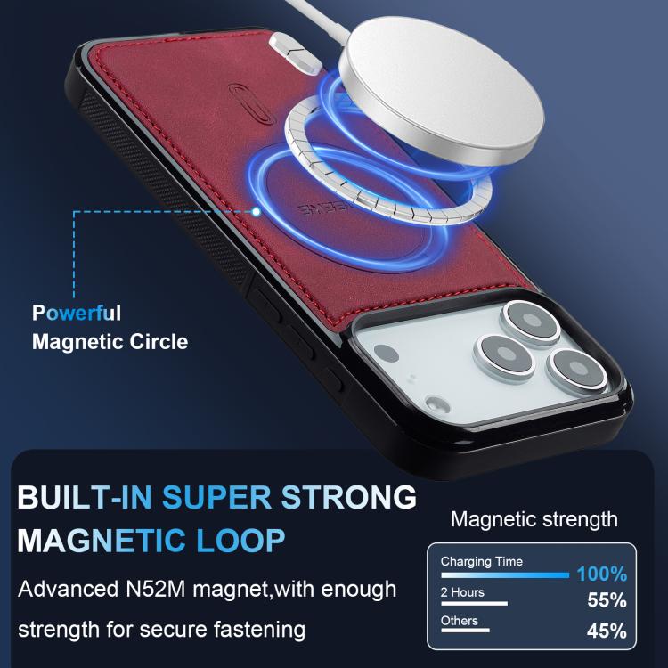 For iPhone 18 Pro / 17 Pro LC.IMEEKE L6 Series MagSafe Magnetic Phone Case(Red)