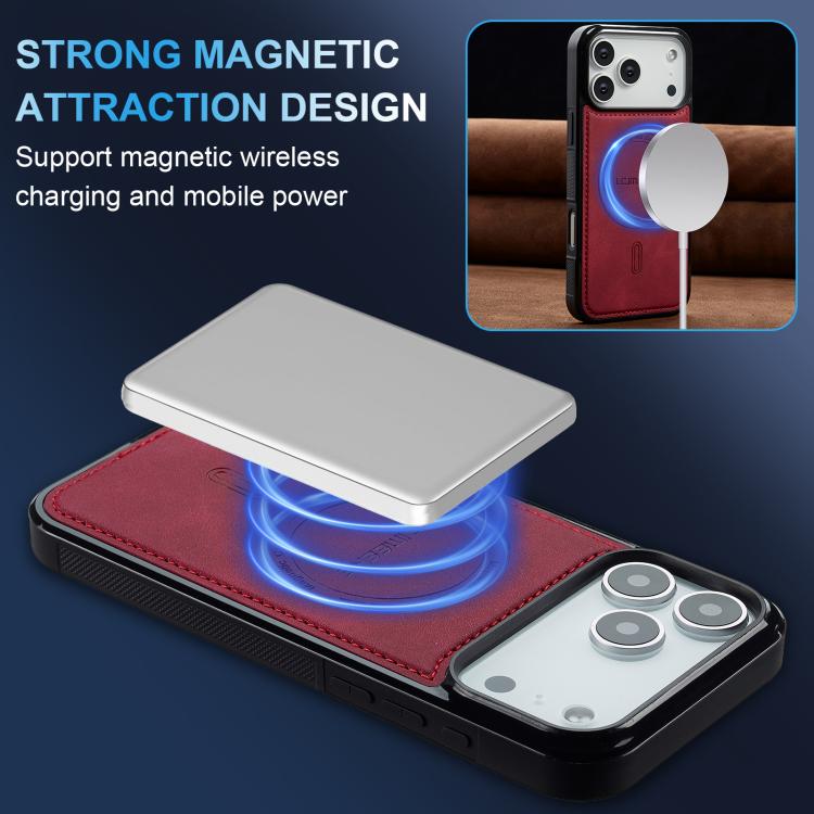 For iPhone 18 Pro / 17 Pro LC.IMEEKE L6 Series MagSafe Magnetic Phone Case(Red)