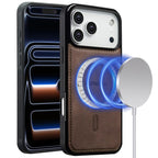 For iPhone 18 Pro / 17 Pro LC.IMEEKE L6 Series MagSafe Magnetic Phone Case(Coffee)