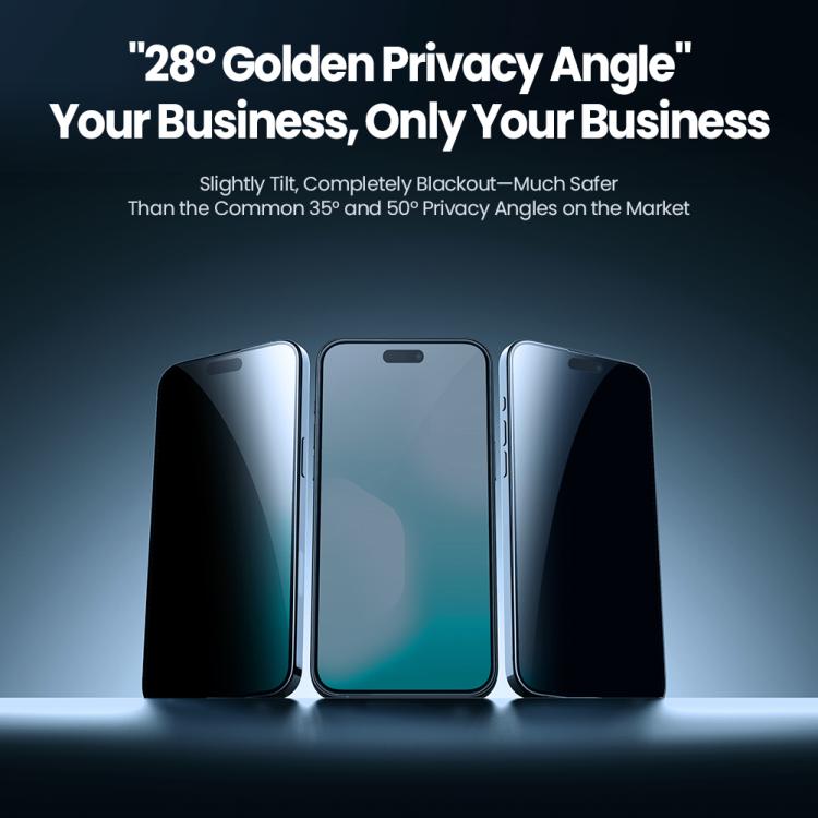 For iPhone 18 Pro NILLKIN Guardian Full Coverage Privacy Tempered Glass Film with Dust-free Cabin
