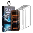 For iPhone 18 Pro / 17 Pro 5pcs / Pack Do As You Wish Silk Screen Printed HD Tempered Glass Film(Black)