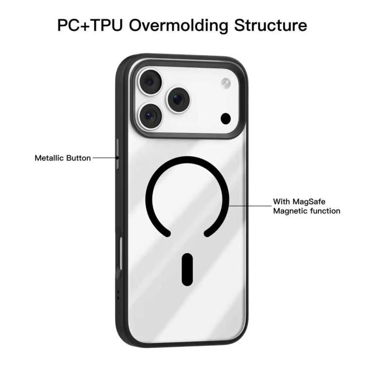 For iPhone 18 Pro / 17 Pro Mutural Mist MagSafe Series Magnetic PC Hybrid TPU Phone Case(Orange)