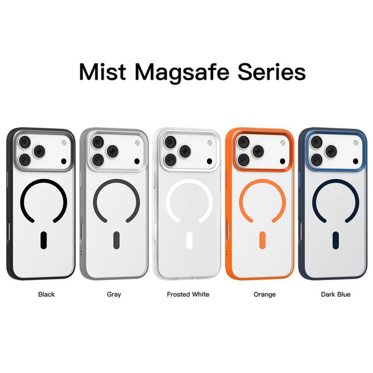 For iPhone 18 Pro / 17 Pro Mutural Mist MagSafe Series Magnetic PC Hybrid TPU Phone Case(Orange)