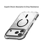 For iPhone 18 Pro / 17 Pro Mutural Transparent Color Series PC+TPU Magnetic MagSafe Phone Case(Dark Grey)
