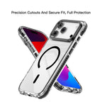 For iPhone 18 Pro / 17 Pro Mutural Transparent Color Series PC+TPU Magnetic MagSafe Phone Case(White)