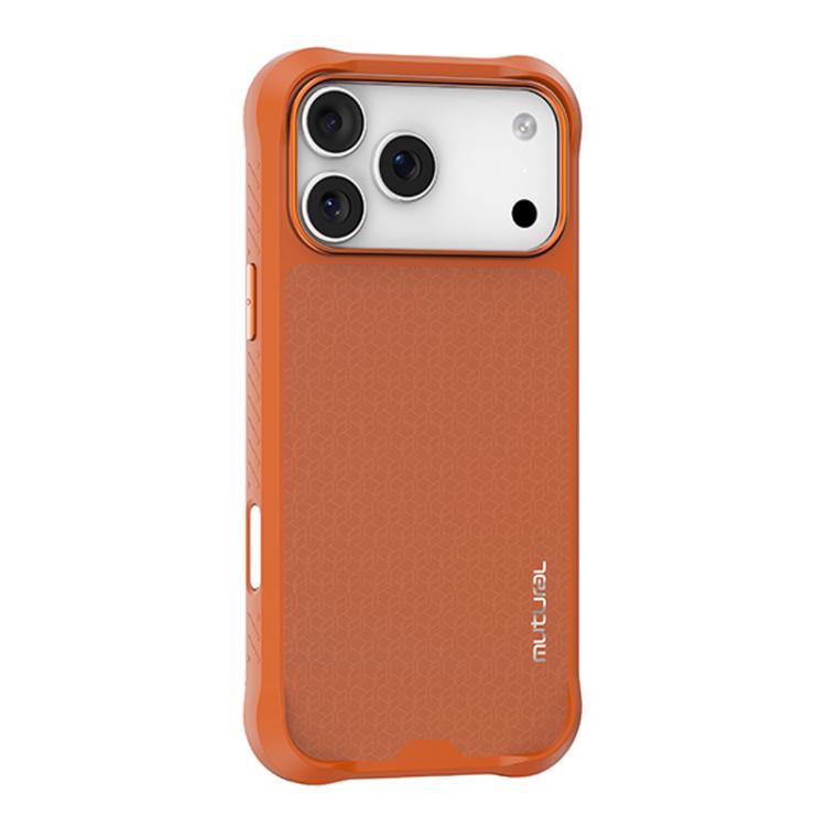 For iPhone 18 Pro / 17 Pro Mutural Honored Armor Series TPU Magnetic MagSafe Phone Case(Orange)