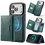 For iPhone 18 Pro / 17 Pro MAGKING K4 Series MagSafe RFID Tri-fold Card Bag Detachable Phone Case(Green)