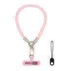 XDcase Anti-Lost Phone Wrist Lanyard with Metal Buckle & Gasket, Length: 18.9cm(Pink White)