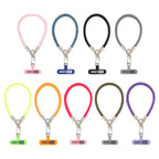 XDcase Anti-Lost Phone Wrist Lanyard with Metal Buckle & Gasket, Length: 18.9cm(Pink White)