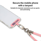 XDcase Anti-Lost Phone Wrist Lanyard with Metal Buckle & Gasket, Length: 18.9cm(Pink White)