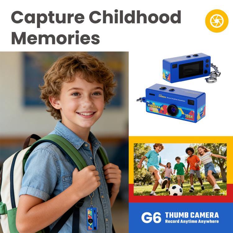 G6 0.96 inch TFT Screen Children Mini Digital Camera(White)