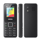 UNIWA MS001 Keypad Phone, 1.77 inch Spreadtrum SC6531CA, Network: 2G, 4 SIM 4 Standby, 21 Keys, Plug:UK Plug(Black)