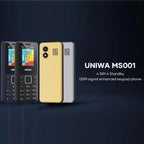 UNIWA MS001 Keypad Phone, 1.77 inch Spreadtrum SC6531CA, Network: 2G, 4 SIM 4 Standby, 21 Keys, Plug:UK Plug(Black)