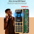 UNIWA MS001 Keypad Phone, 1.77 inch Spreadtrum SC6531CA, Network: 2G, 4 SIM 4 Standby, 21 Keys, Plug:UK Plug(Black)