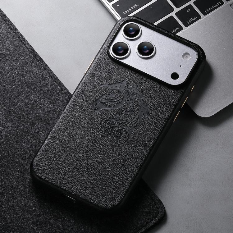 For iPhone 18 Pro / 17 Pro ESEBLE B1 Five Flowered Horse Phone Case(Black)
