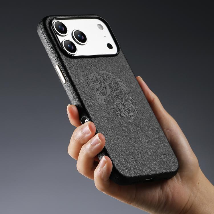 For iPhone 18 Pro / 17 Pro ESEBLE B1 Five Flowered Horse Phone Case(Black)