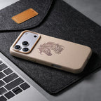 For iPhone 18 Pro / 17 Pro ESEBLE B1 Five Flowered Horse Phone Case(Khaki)