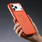 For iPhone 18 Pro / 17 Pro ESEBLE B1 Five Flowered Horse Phone Case(Orange)