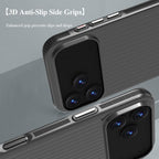 For iPhone 18 Pro / 17 Pro LeReach TOC Icicle Series Ice Mist Double-Sided Non-Slip Phone Case(White)