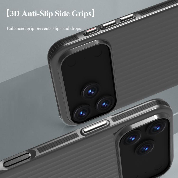 For iPhone 18 Pro / 17 Pro LeReach TOC Icicle Series Ice Mist Double-Sided Non-Slip Phone Case(White)
