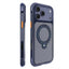 For iPhone 18 Pro / 17 Pro Mutural ArtShield Series Magnetic Holder Phone Case(Navy Blue)