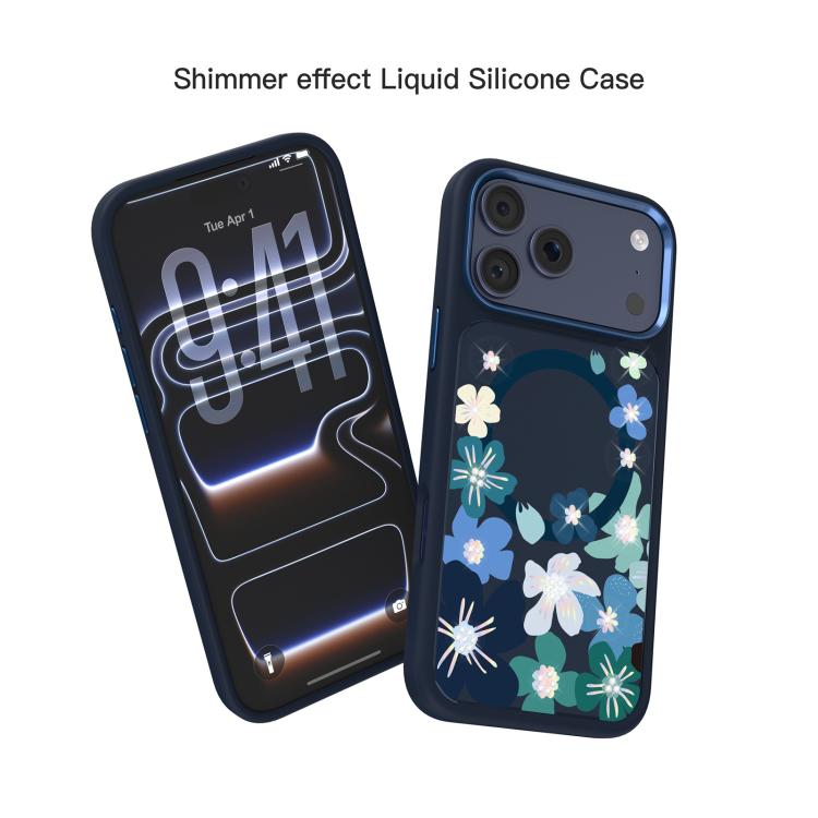 For iPhone 18 Pro / 17 Pro Mutural Flora Story Series Magnetic Phone Case(Midnight Blooms)