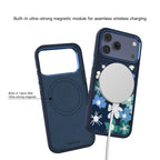 For iPhone 18 Pro / 17 Pro Mutural Flora Story Series Magnetic Phone Case(Midnight Blooms)