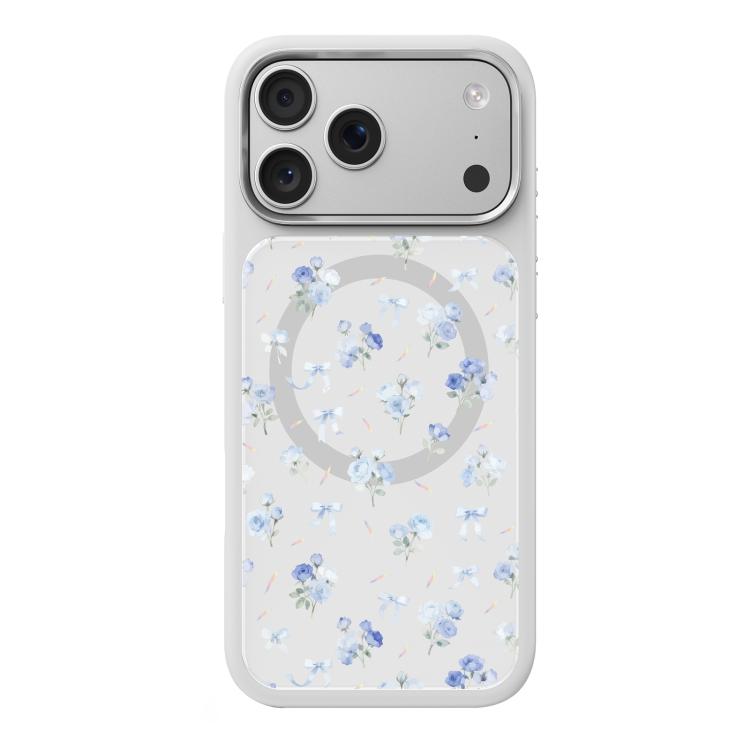 For iPhone 18 Pro / 17 Pro Mutural Flora Story Series Magnetic Phone Case(White Romantic)