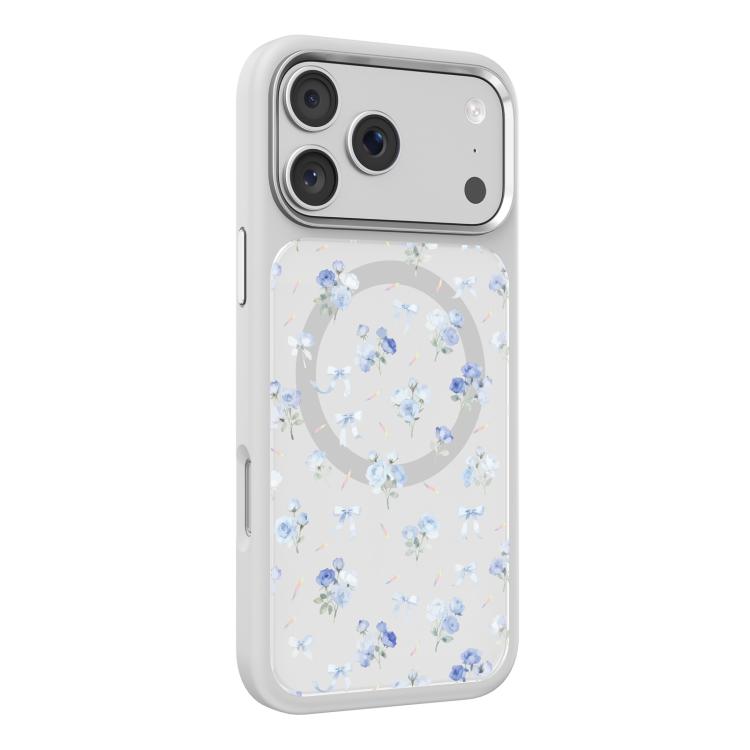 For iPhone 18 Pro / 17 Pro Mutural Flora Story Series Magnetic Phone Case(White Romantic)