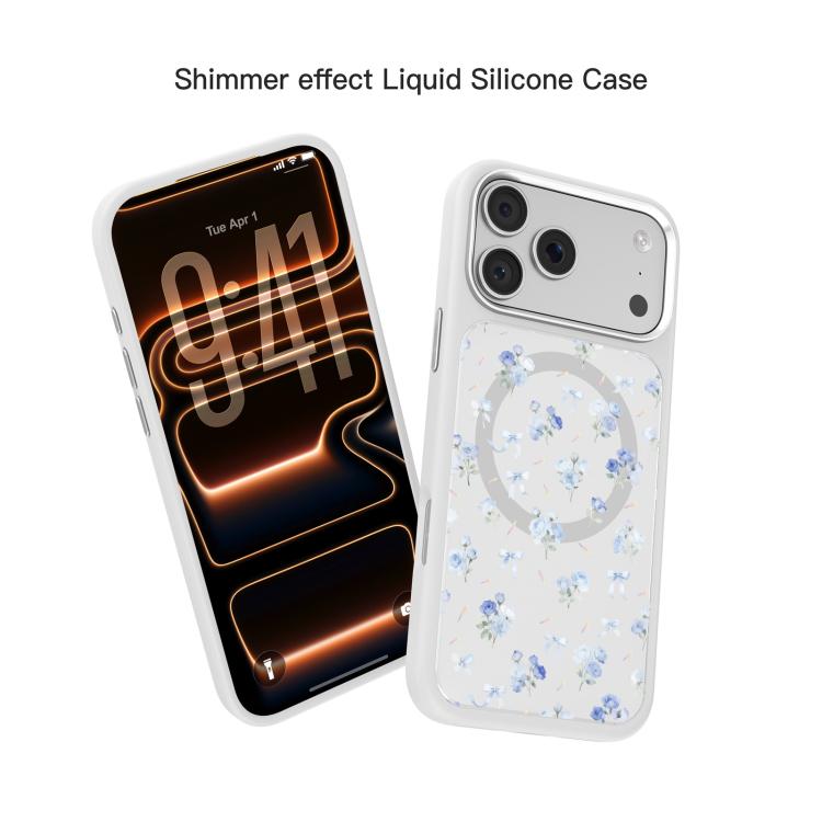 For iPhone 18 Pro / 17 Pro Mutural Flora Story Series Magnetic Phone Case(White Romantic)