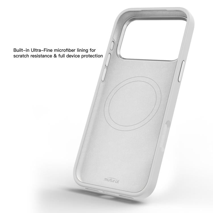 For iPhone 18 Pro / 17 Pro Mutural Flora Story Series Magnetic Phone Case(White Romantic)