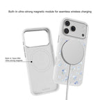 For iPhone 18 Pro / 17 Pro Mutural Flora Story Series Magnetic Phone Case(White Romantic)